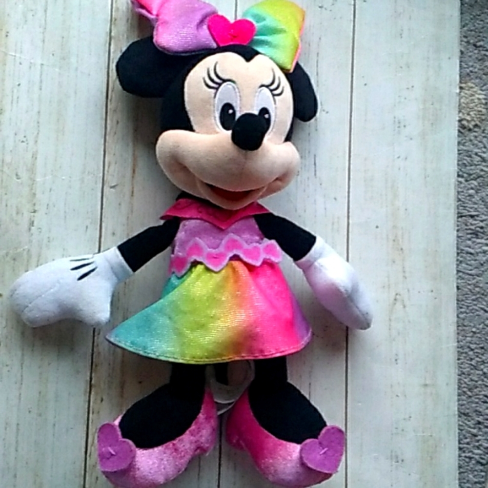 5 For $5 Sale Disney Minnie Mouse Plush Stuffed Animal Toy Lovey 14”